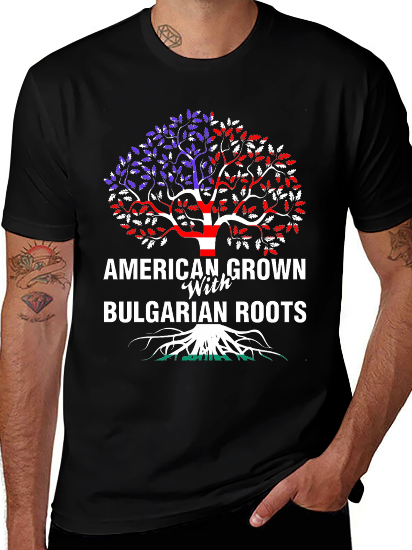 American Grown with Bulgarian Roots T-Shirt