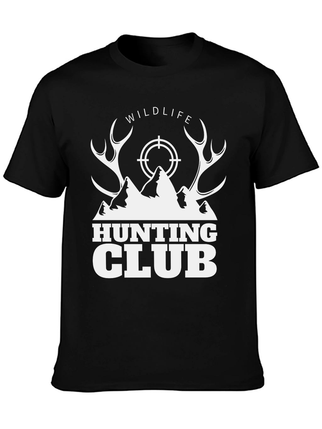 Wildlife Hunting Club Graphic T-Shirt - Black
