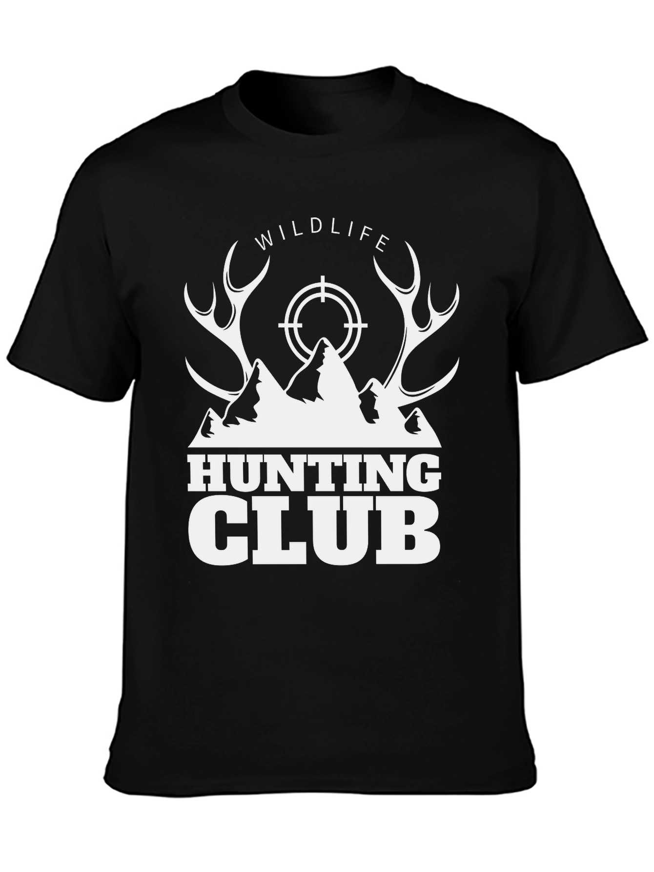 Wildlife Hunting Club Graphic T-Shirt - Black