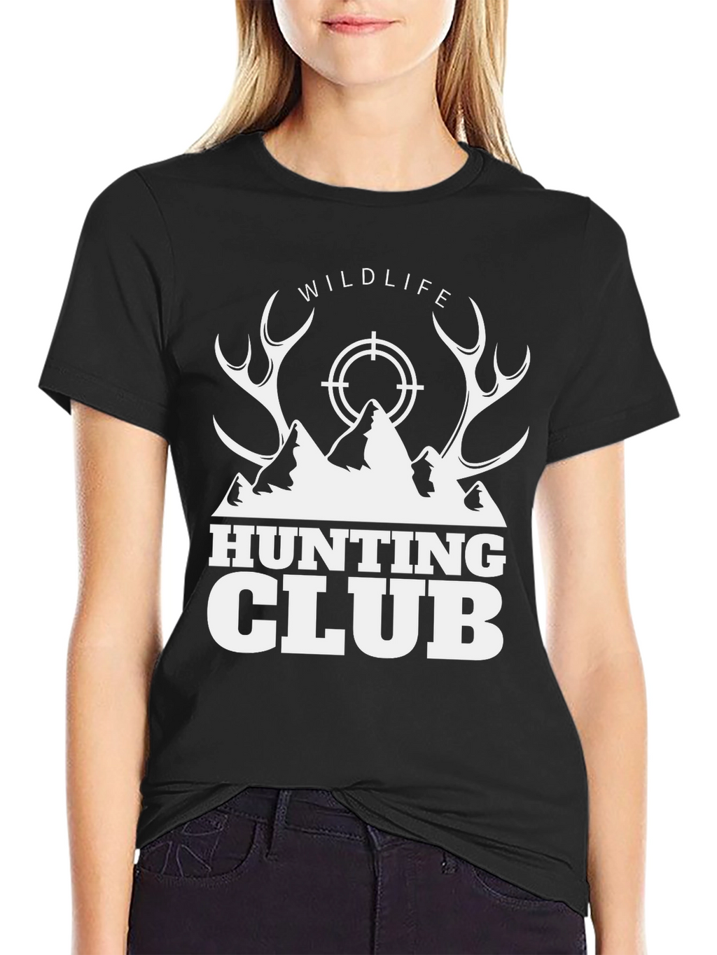 Wildlife Hunting Club Graphic T-Shirt - Black