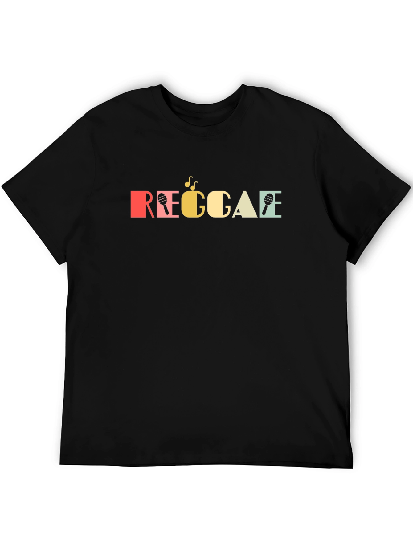 Retro Reggae T-Shirt - Colorful Music Lover Tee