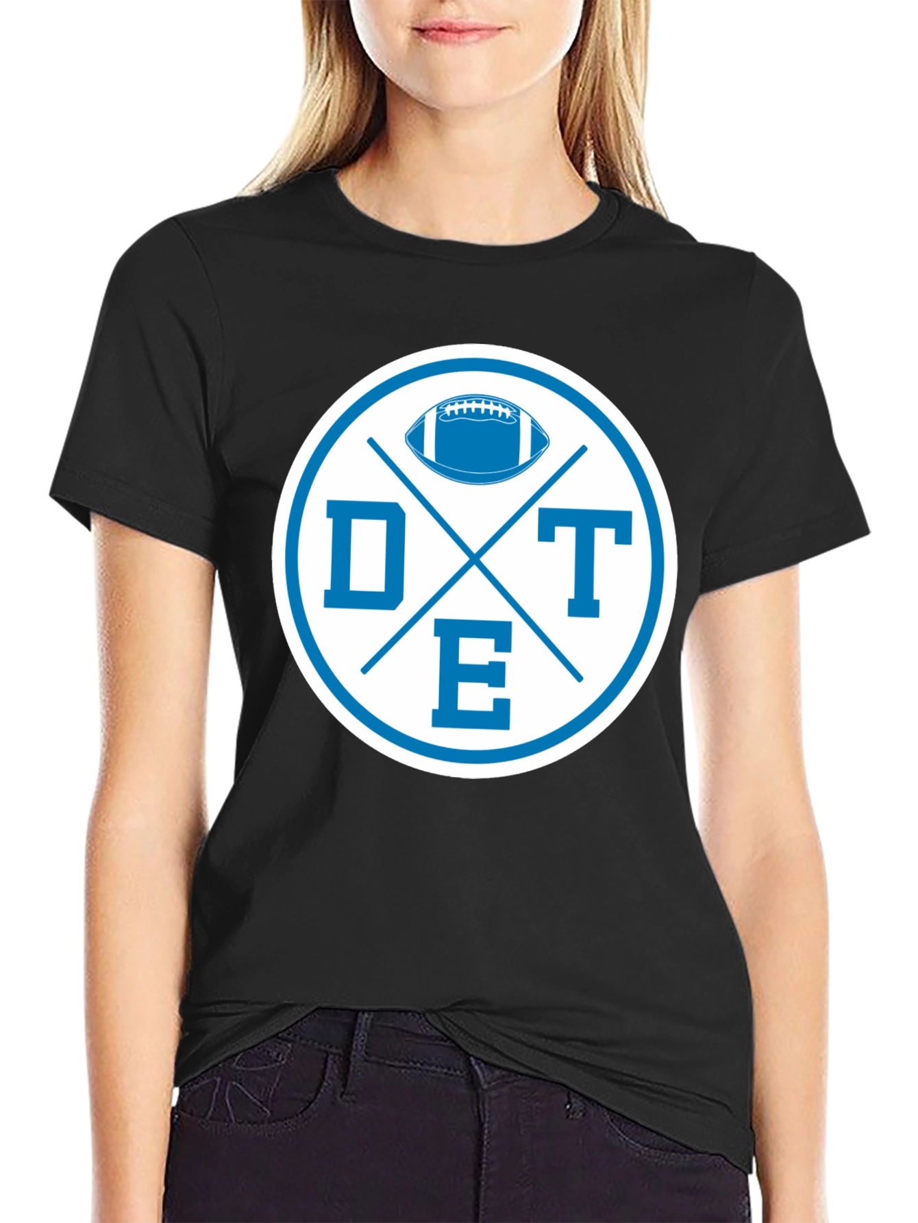 DTE Football Graphic Tee - Classic Sports Style