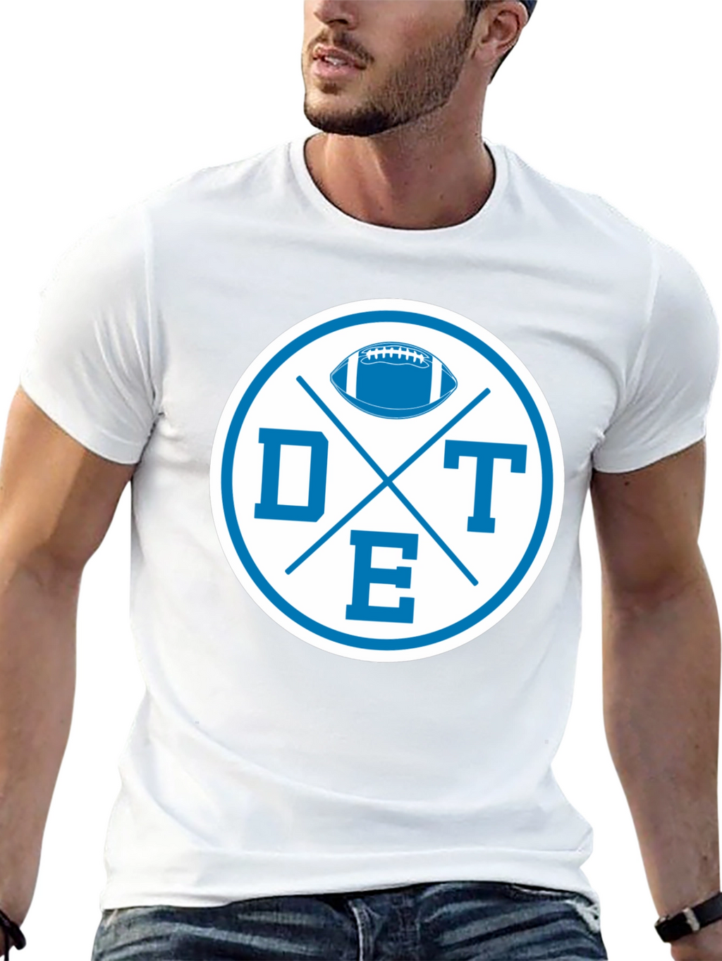 DTE Football Graphic Tee - Classic Sports Style