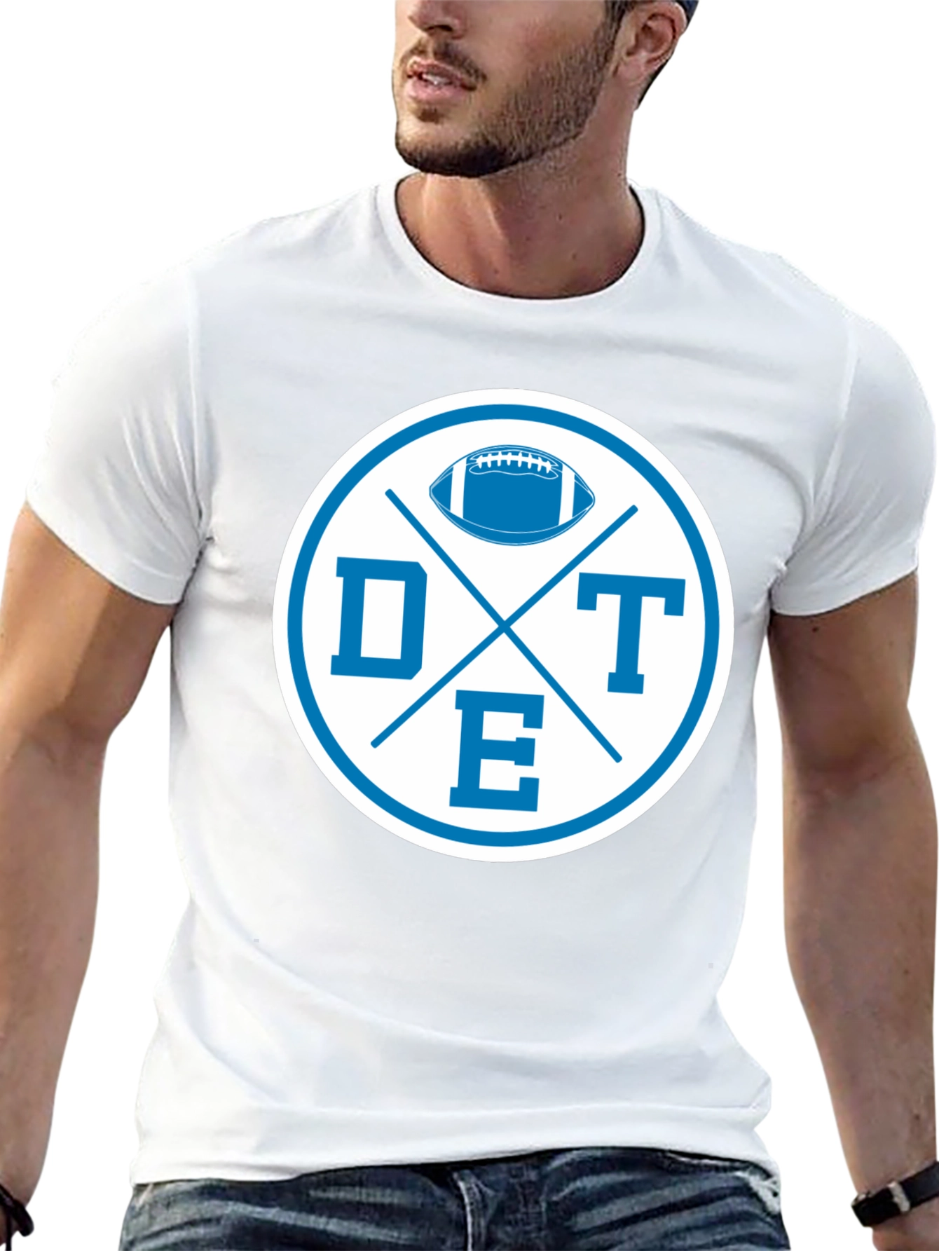 DTE Football Graphic Tee - Classic Sports Style
