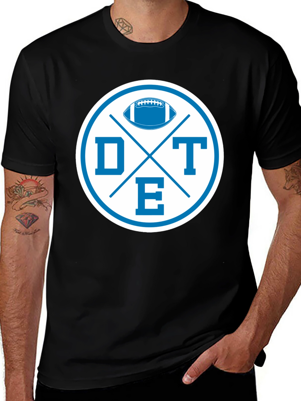 DTE Football Graphic Tee - Classic Sports Style