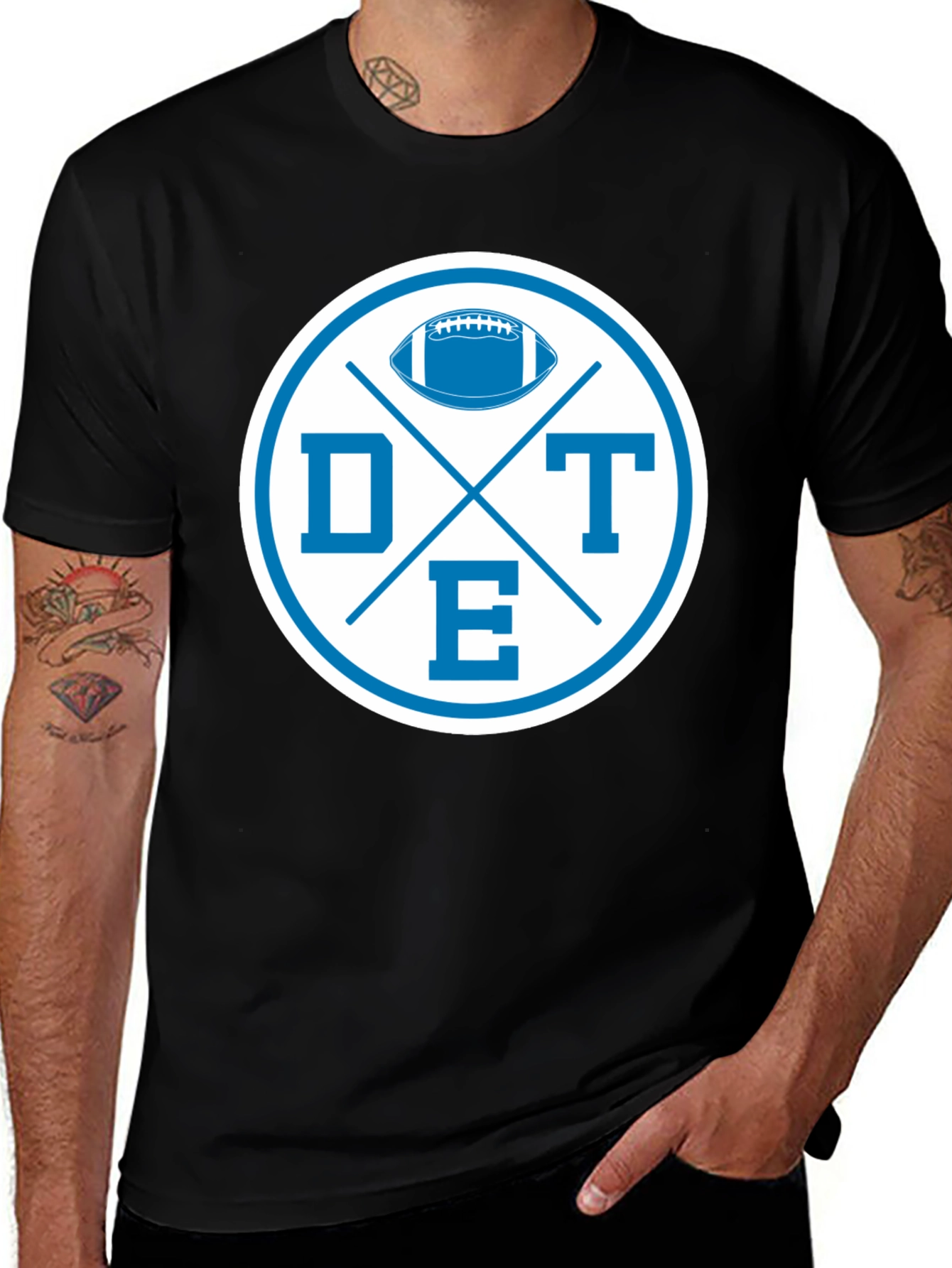 DTE Football Graphic Tee - Classic Sports Style