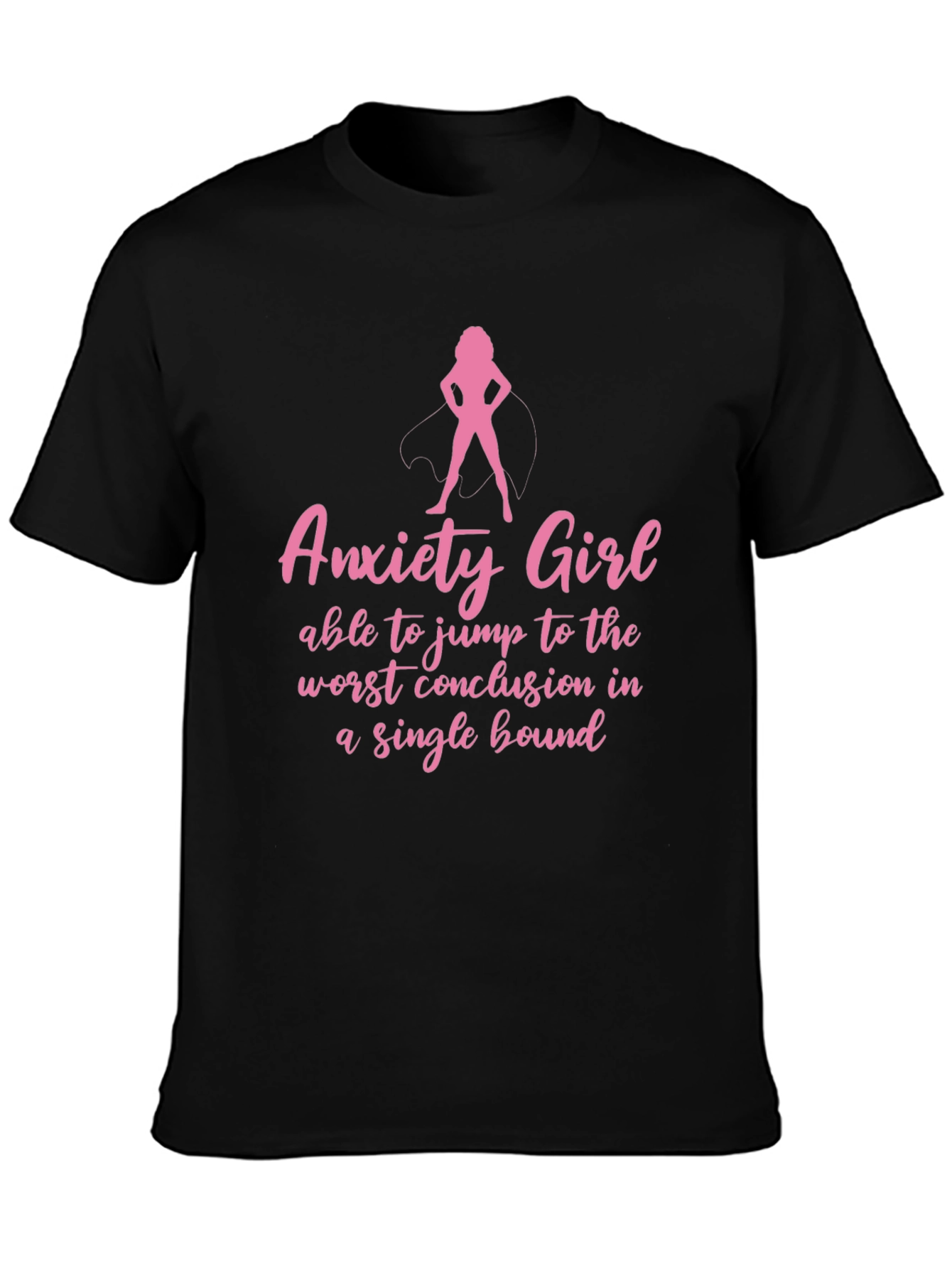 Anxiety Girl T-Shirt - Funny Graphic Tee for Women