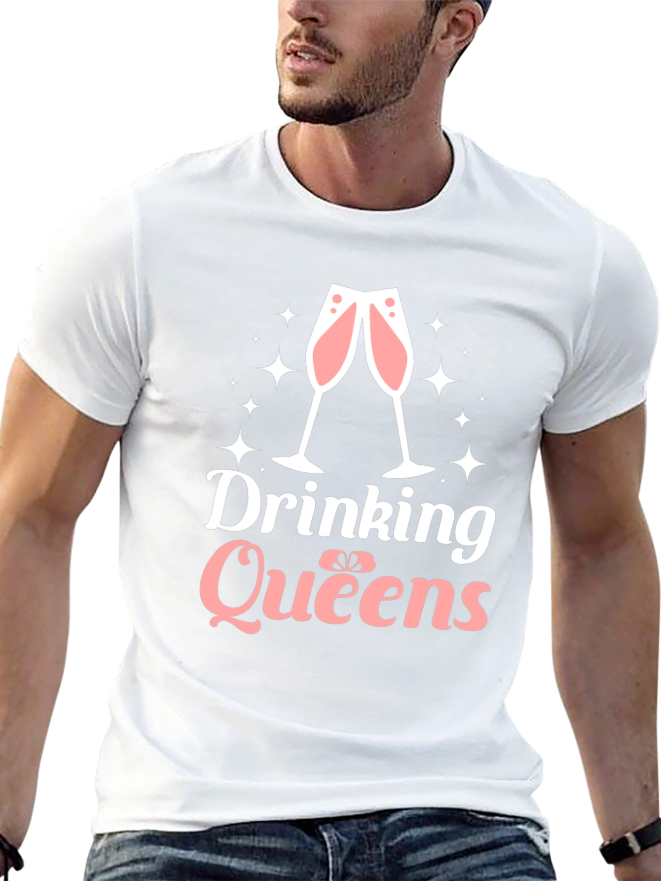 Drinking Queens Graphic Tee - Perfect for Celebrations!