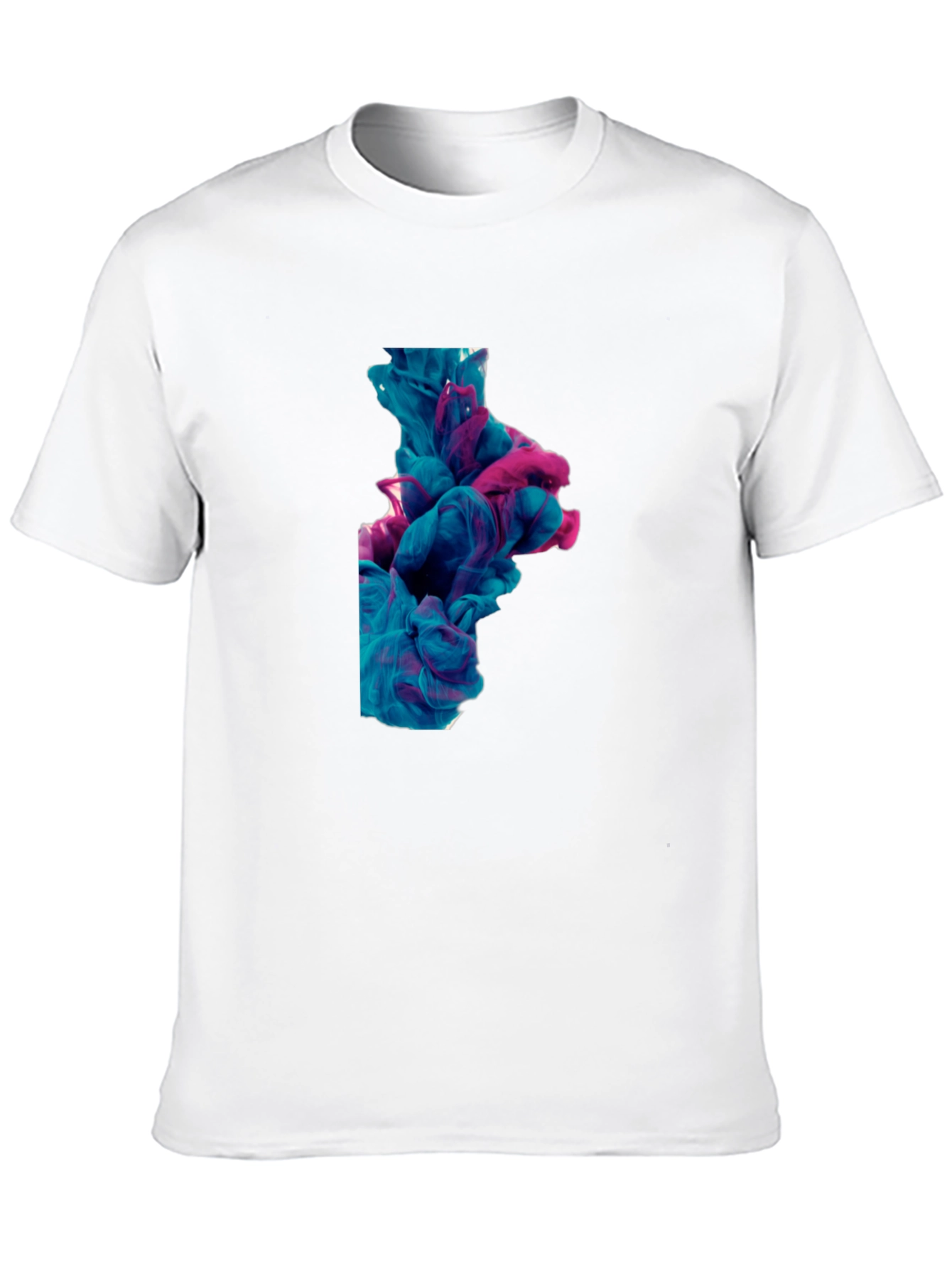 Abstract Ink Swirl Tee - Black Graphic T-Shirt
