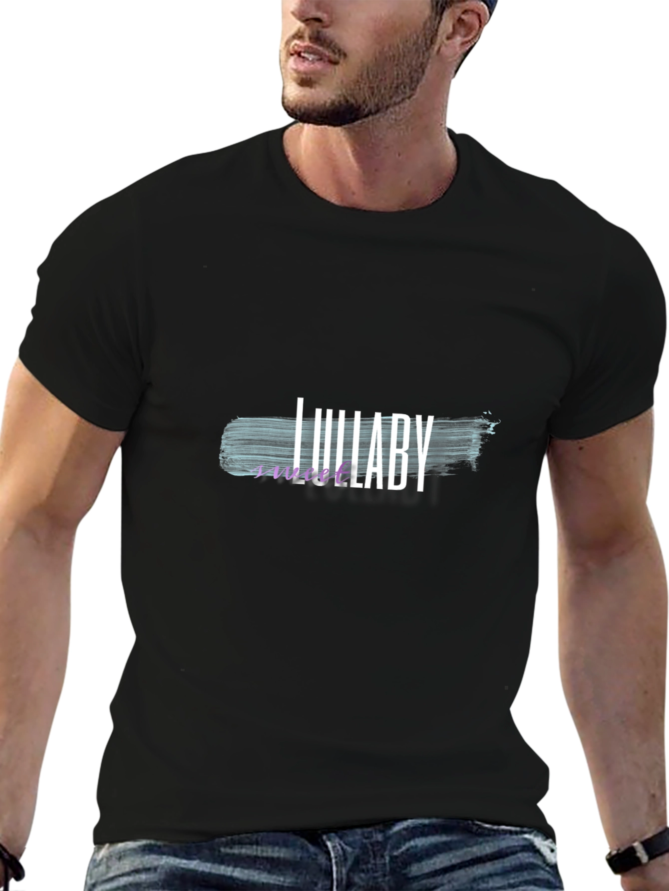 Lullaby Graphic Print Black T-Shirt