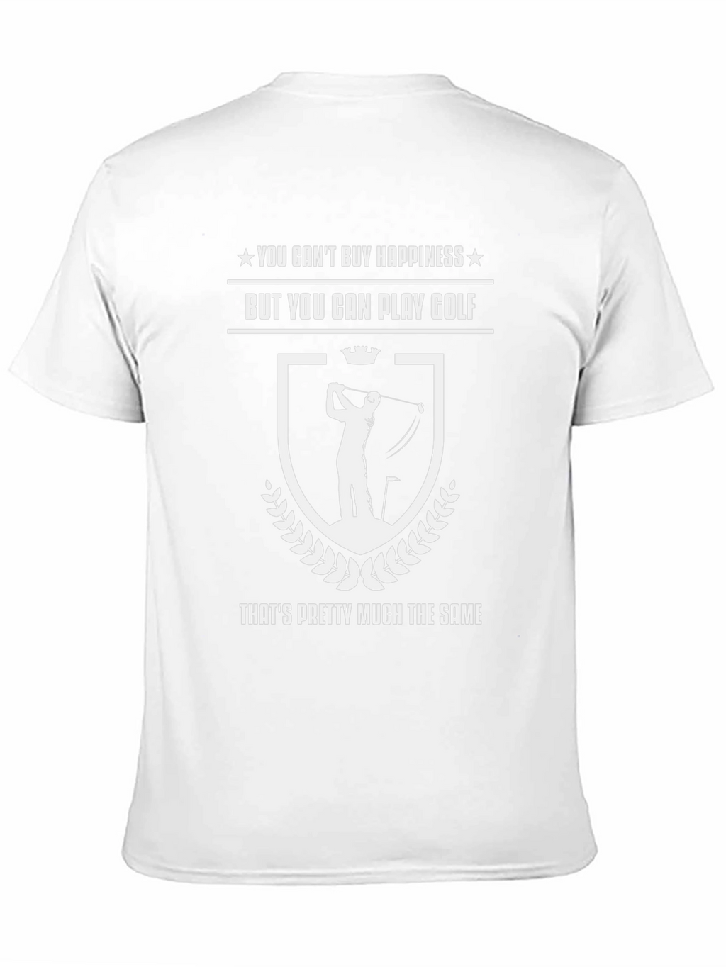 Golf Happiness Black T-Shirt