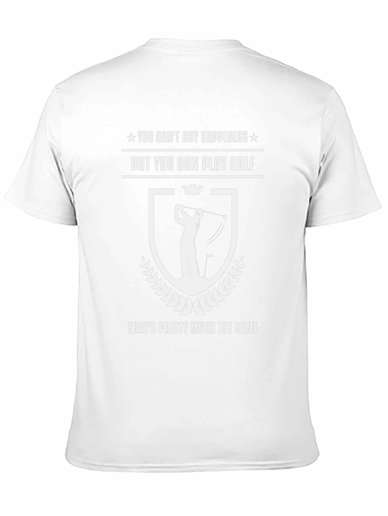 Golf Happiness Black T-Shirt