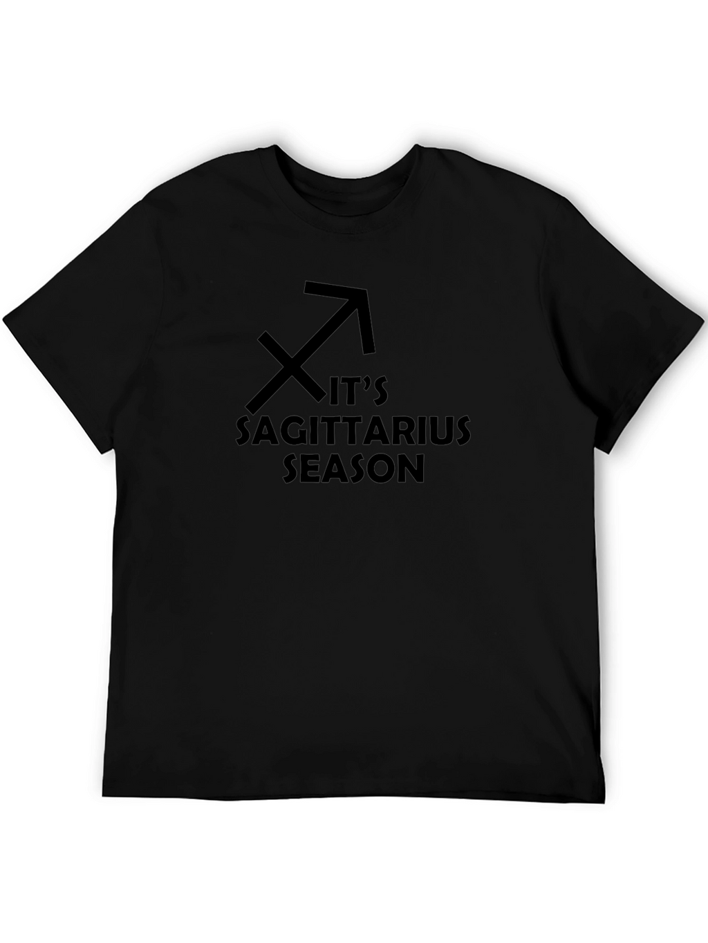 Its Sagittarius Season Black Tee