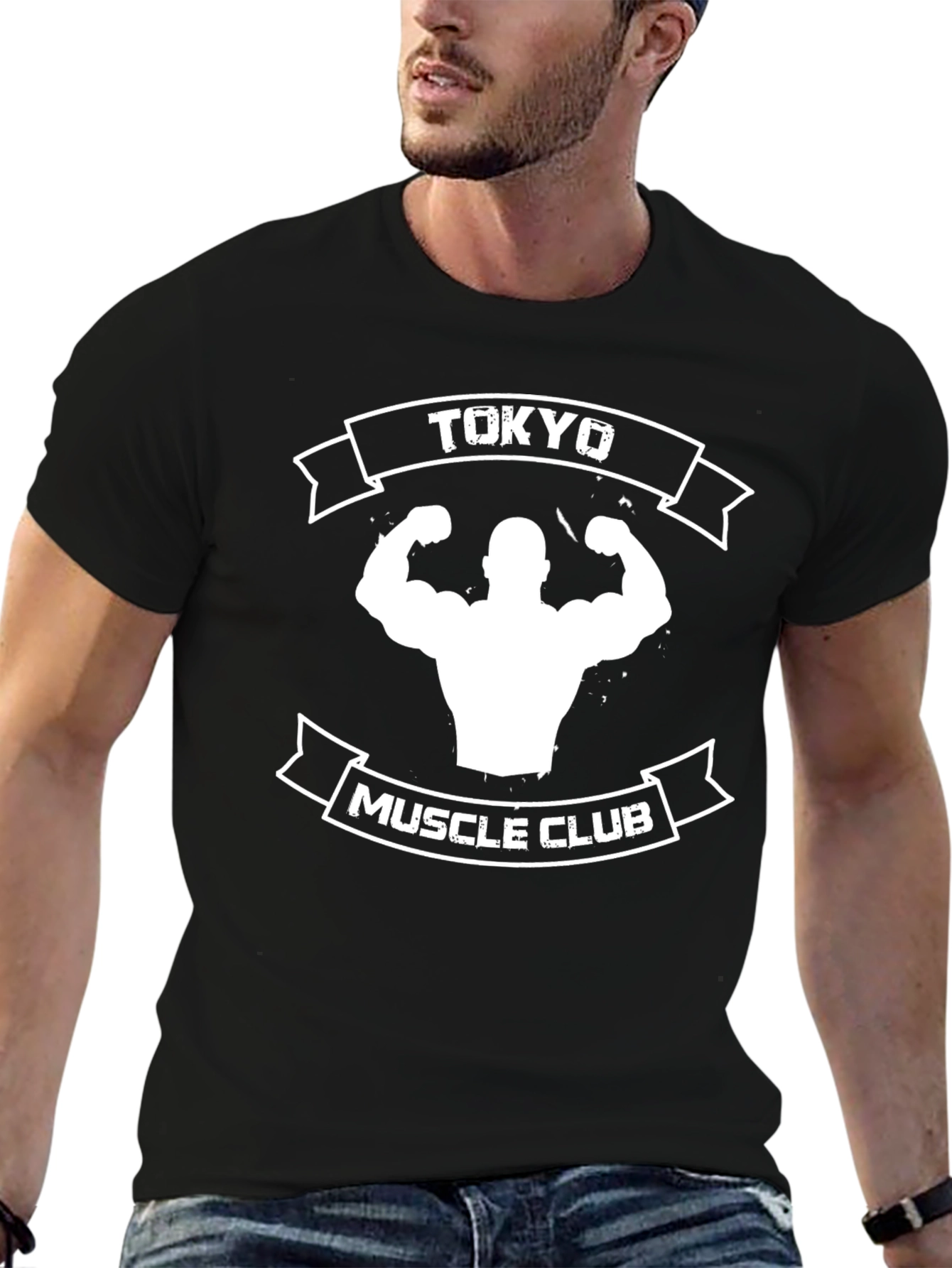 Tokyo Muscle Club Black Graphic T-Shirt