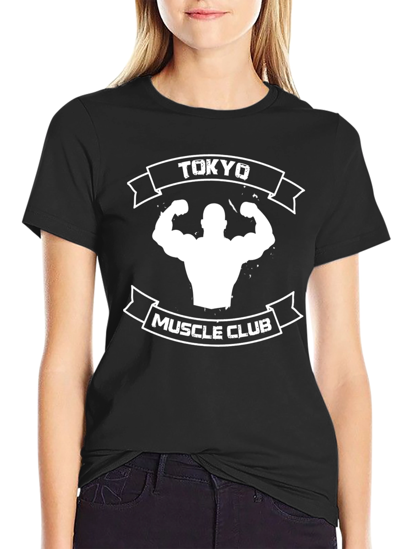 Tokyo Muscle Club Black Graphic T-Shirt