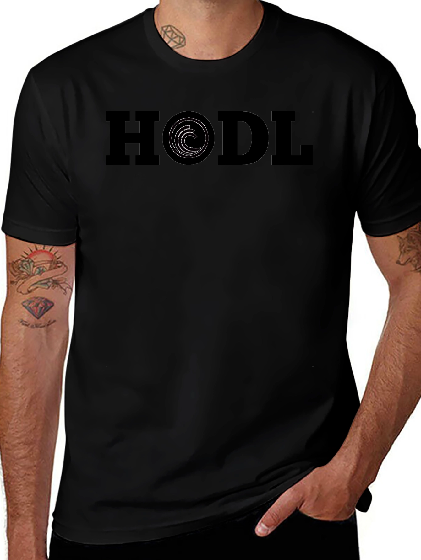 HODL Crypto Tee - Mens Black Short Sleeve T-Shirt