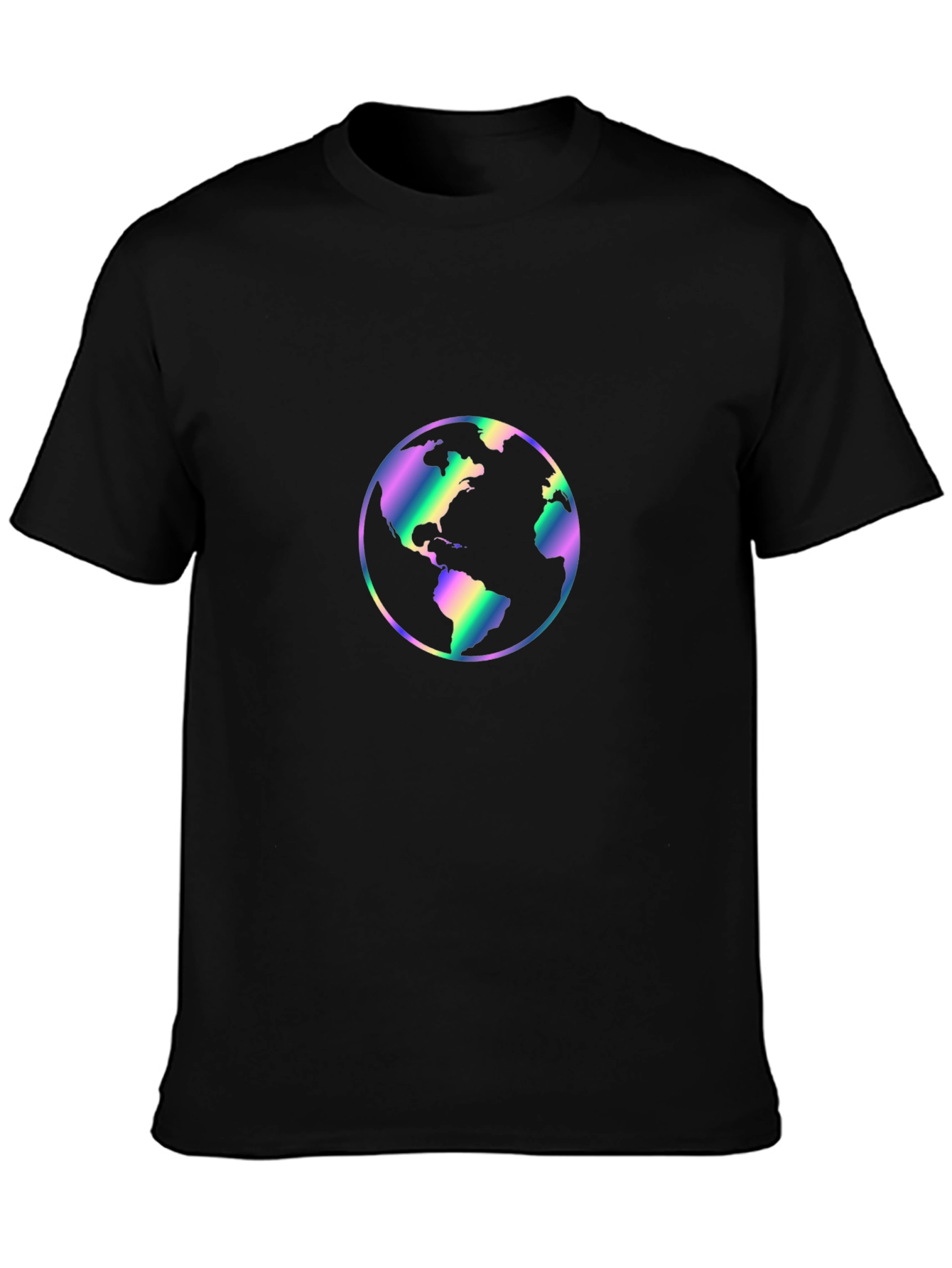 World Graphic Black T-Shirt