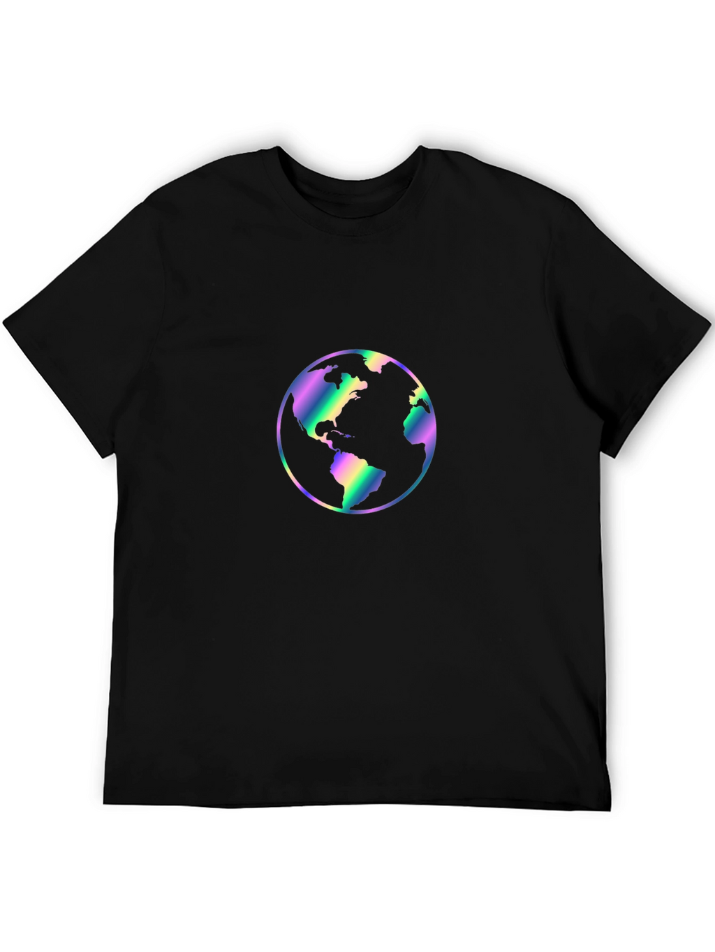 World Graphic Black T-Shirt