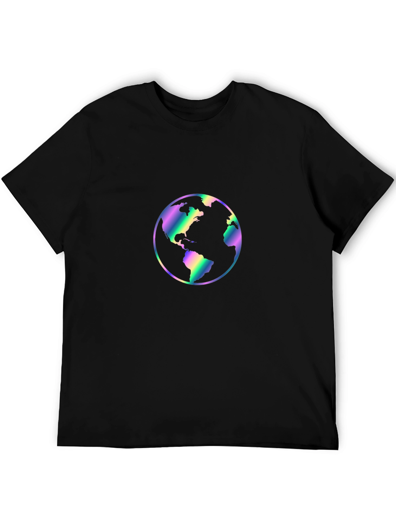 World Graphic Black T-Shirt