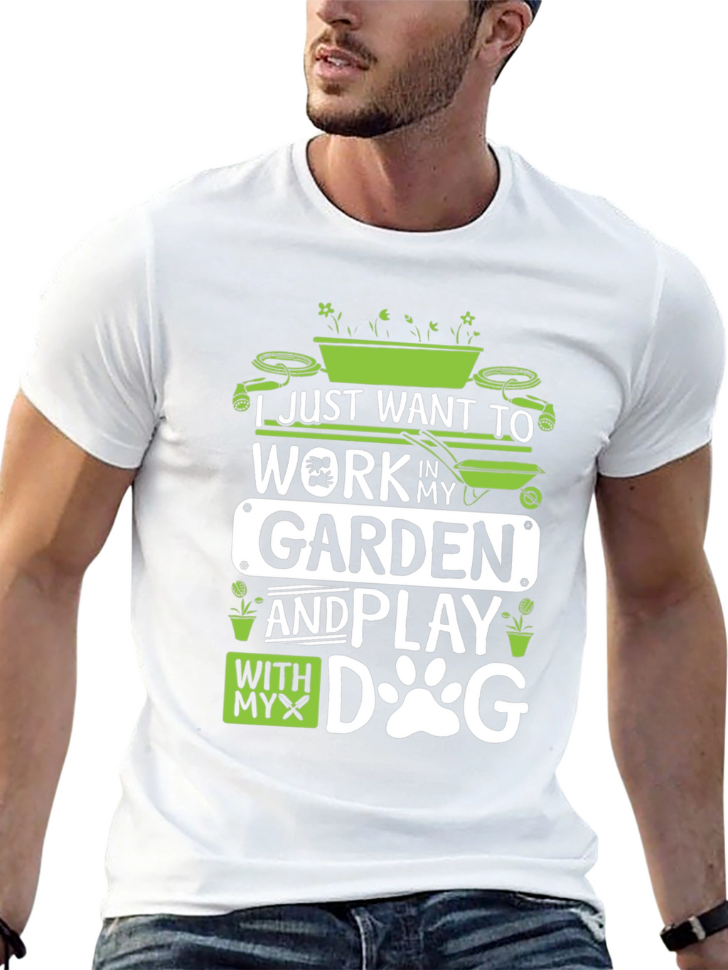 Gardening and Dog Lover T-Shirt