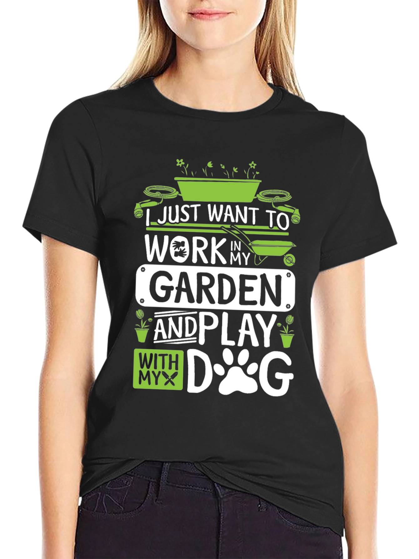 Gardening and Dog Lover T-Shirt