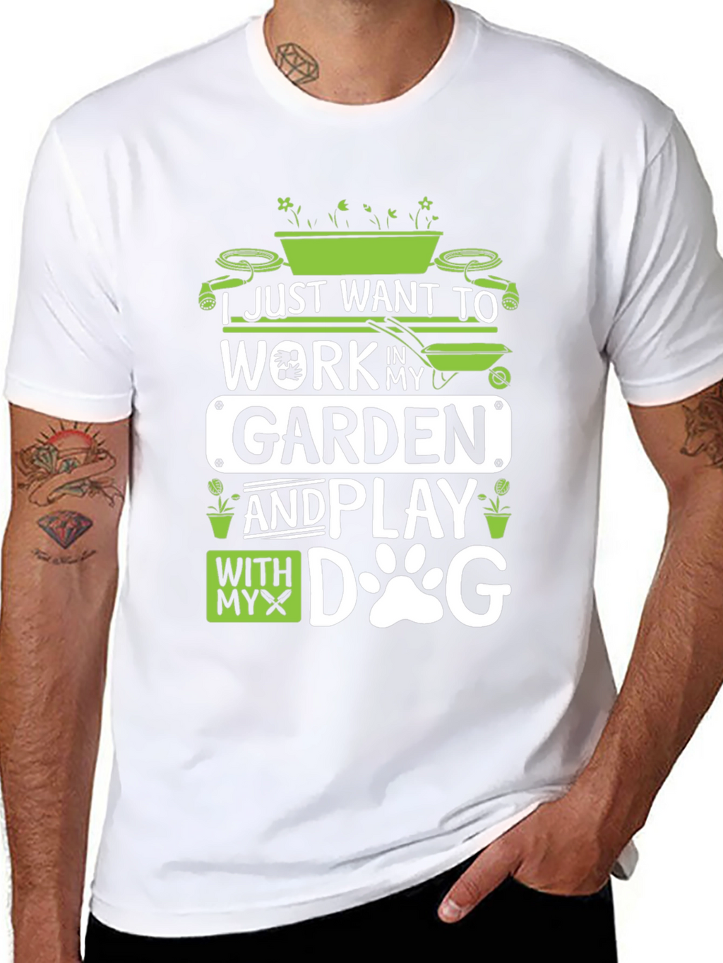 Gardening and Dog Lover T-Shirt