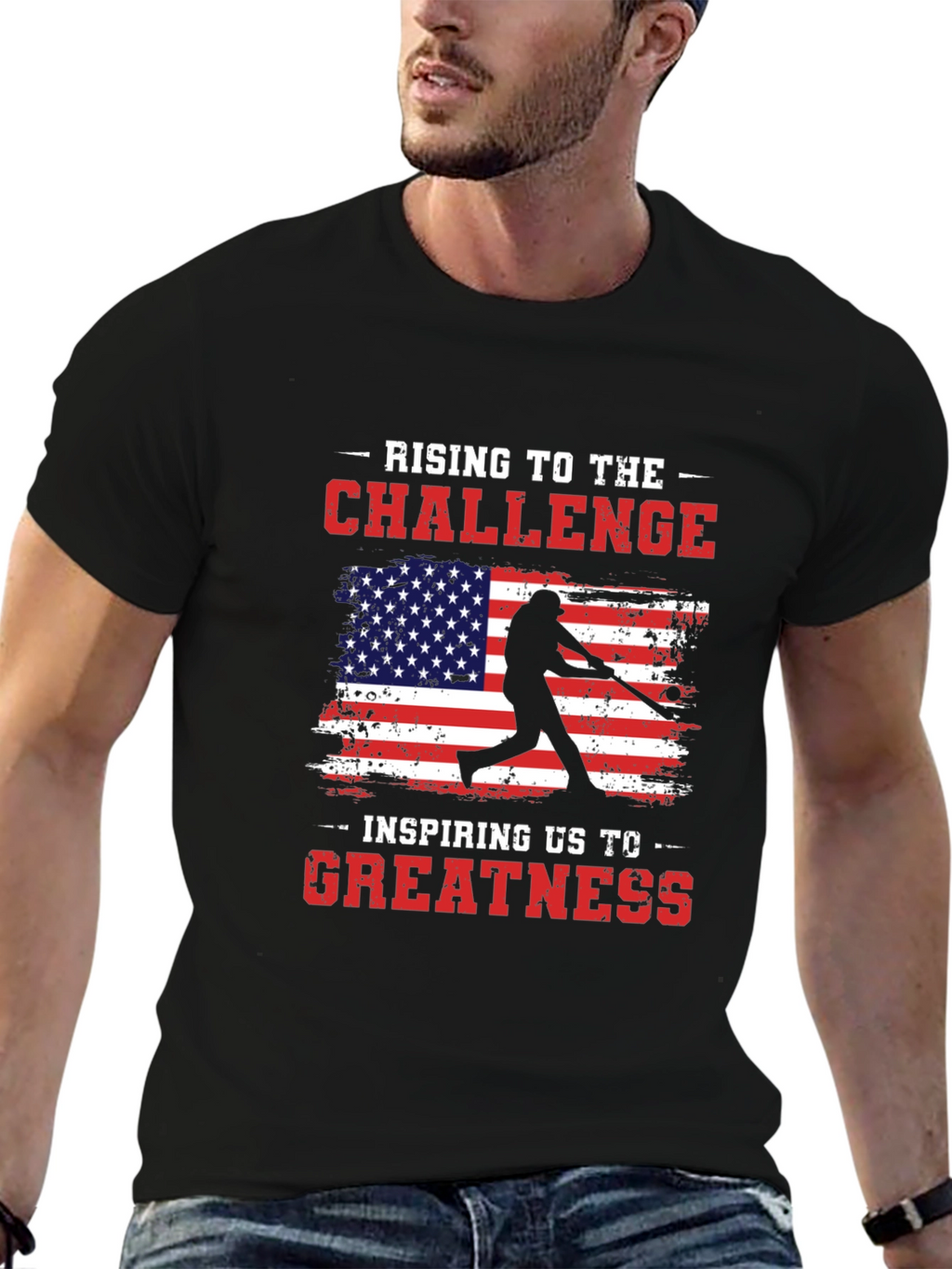 Rising to the Challenge Baseball Tee