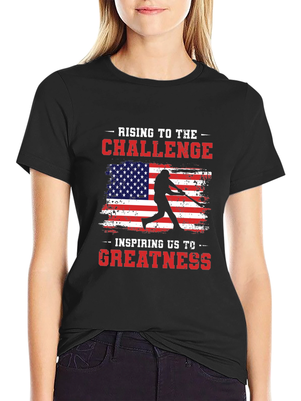 Rising to the Challenge Baseball Tee