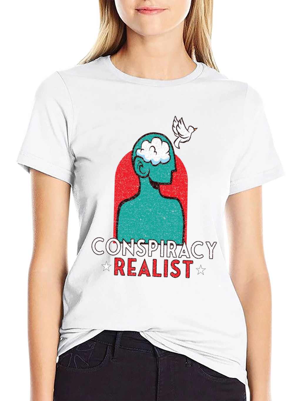 Conspiracy Realist Graphic T-Shirt