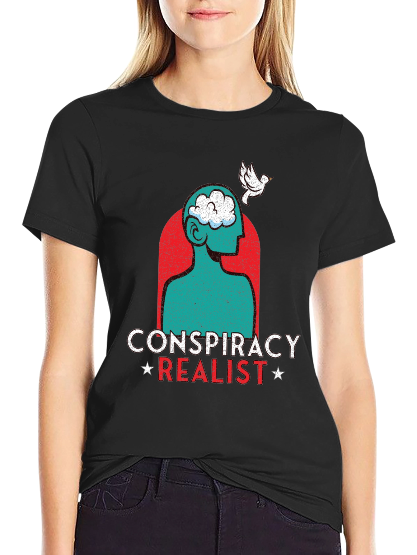 Conspiracy Realist Graphic T-Shirt