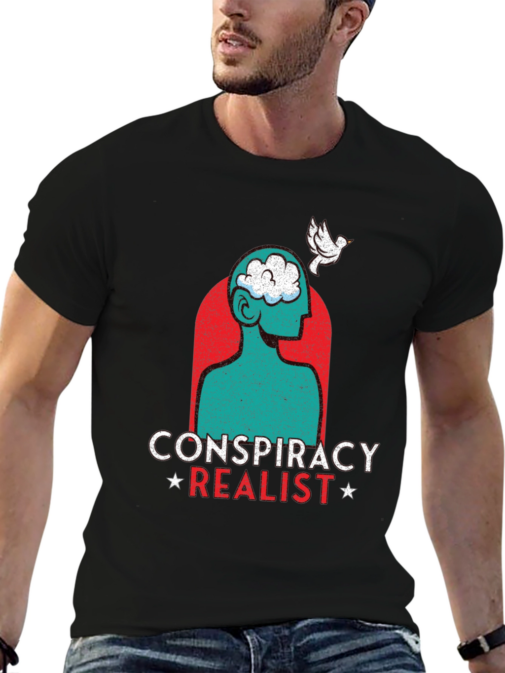 Conspiracy Realist Graphic T-Shirt