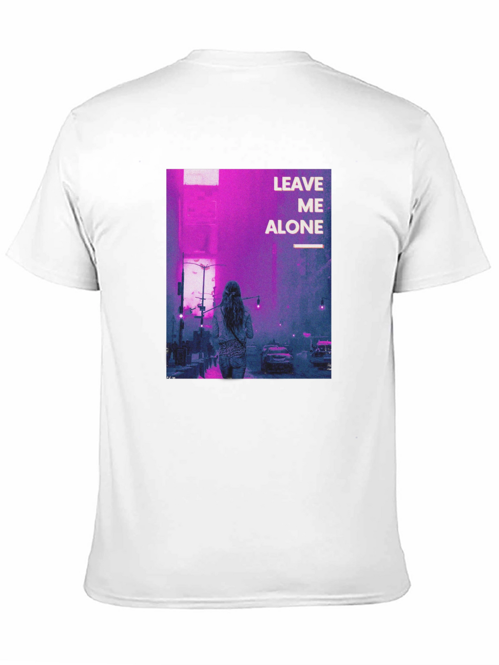 Leave Me Alone Graphic Black T-Shirt