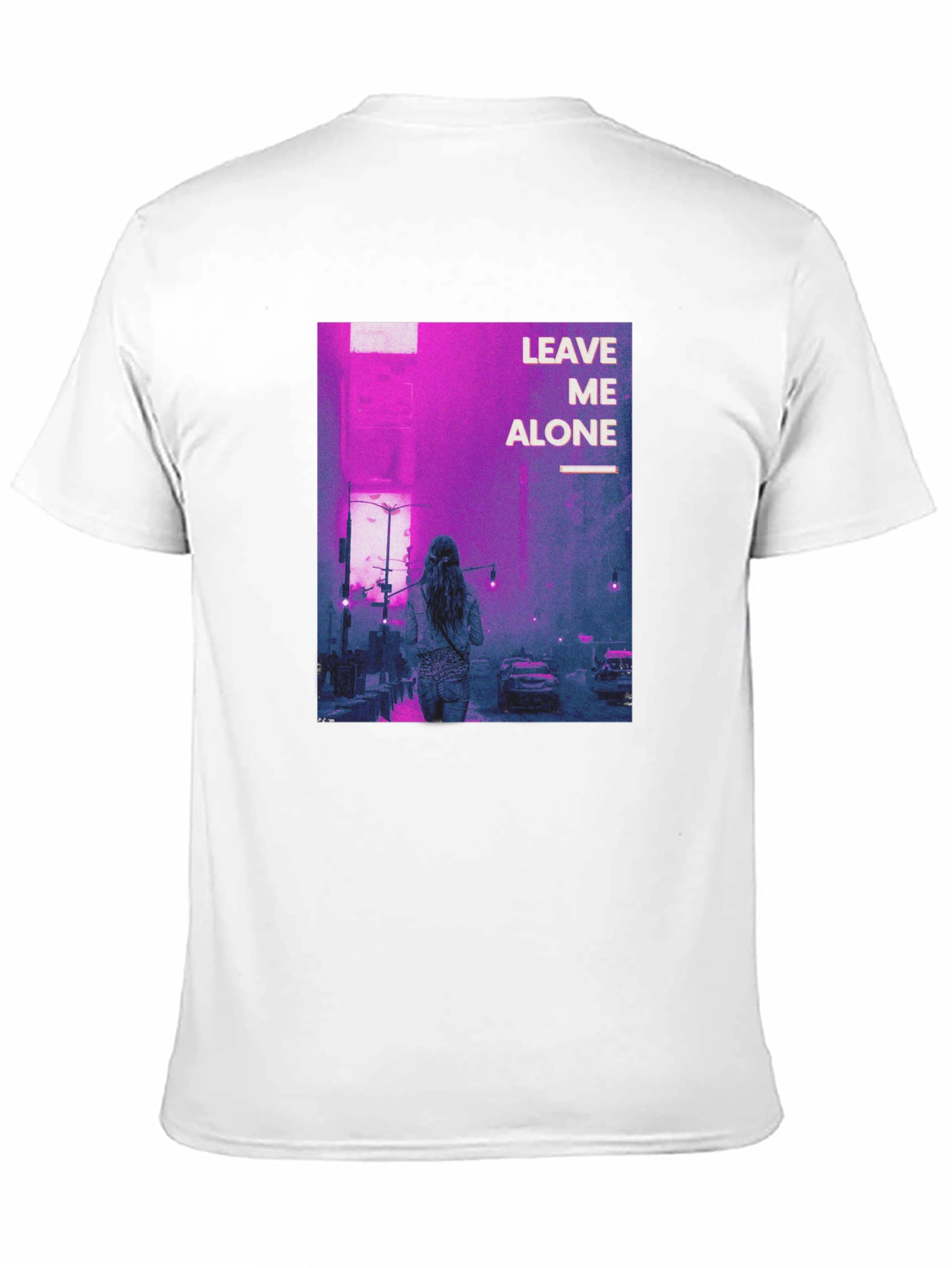 Leave Me Alone Graphic Black T-Shirt