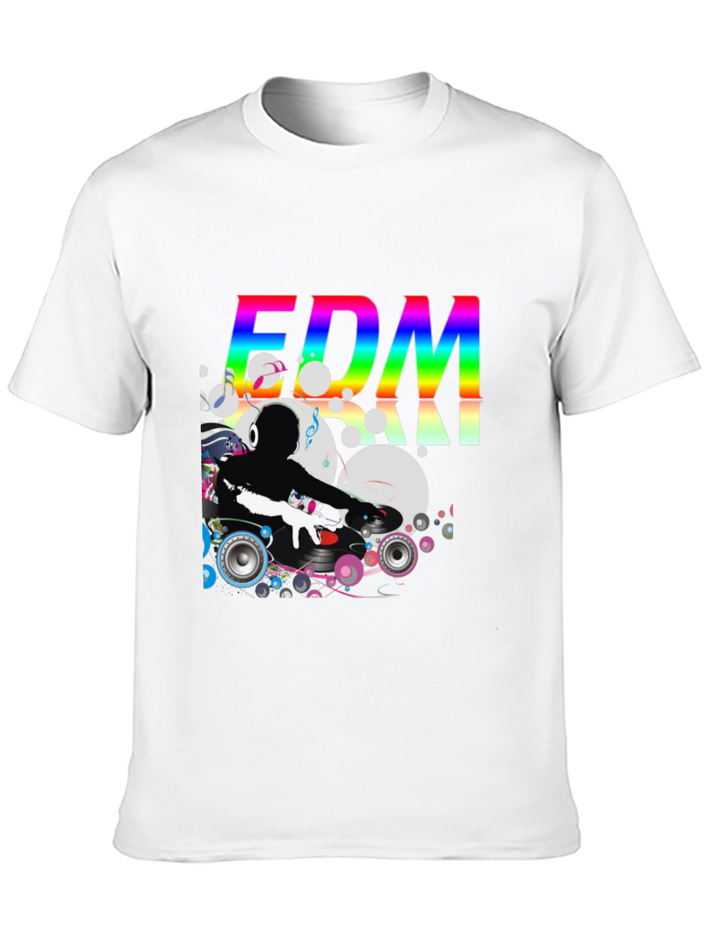 EDM DJ Graphic Tee - Black Cotton T-Shirt