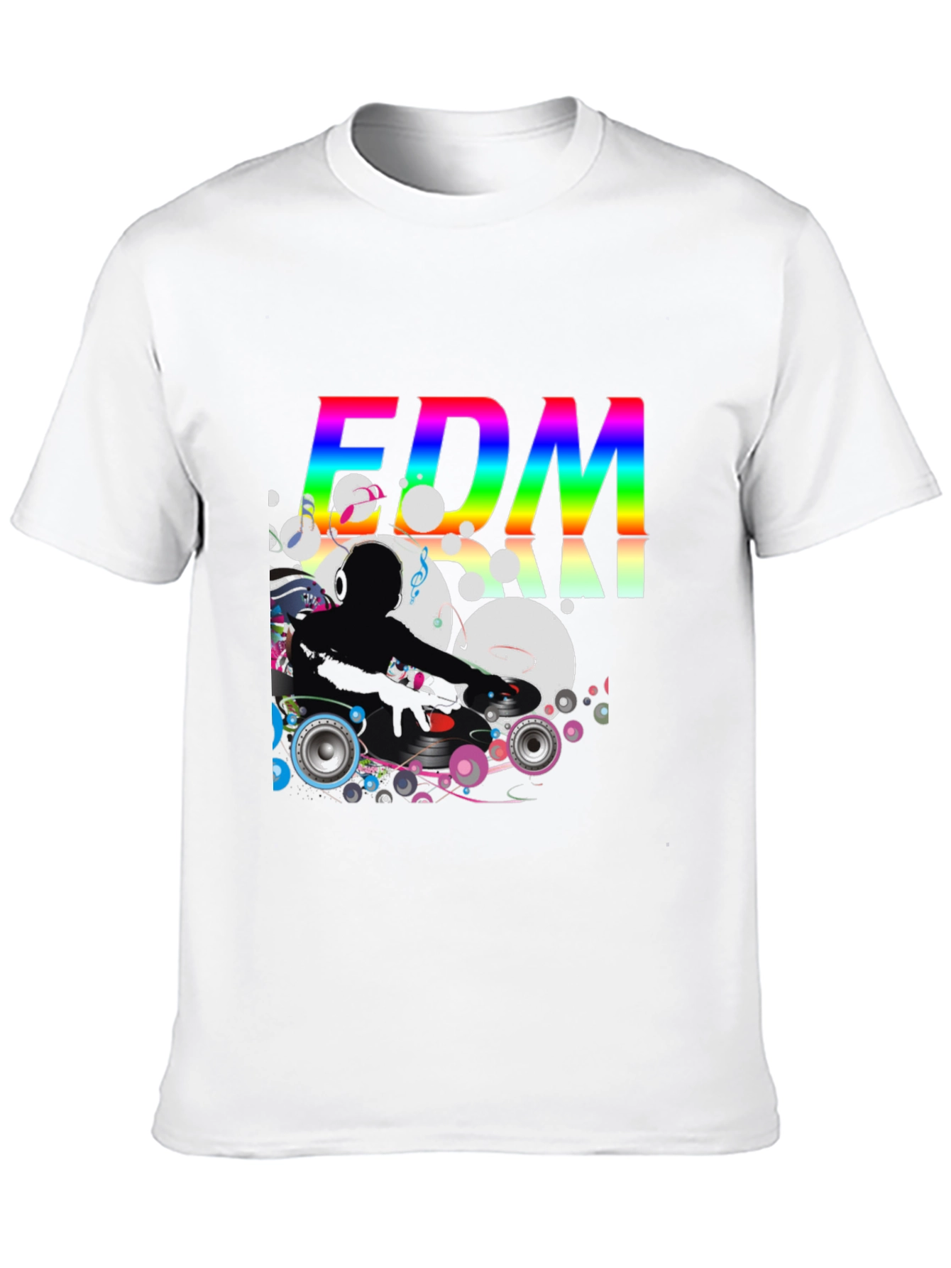 EDM DJ Graphic Tee - Black Cotton T-Shirt