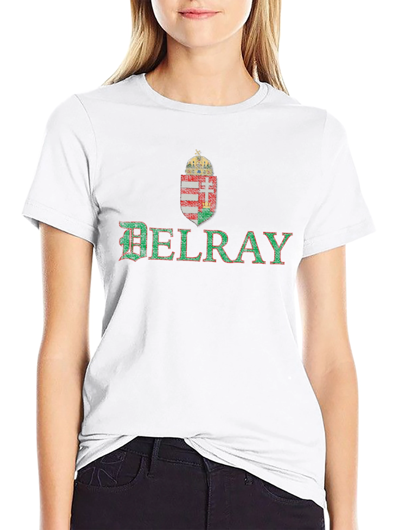 Delray T-Shirt - Hungarian Crest Graphic Tee