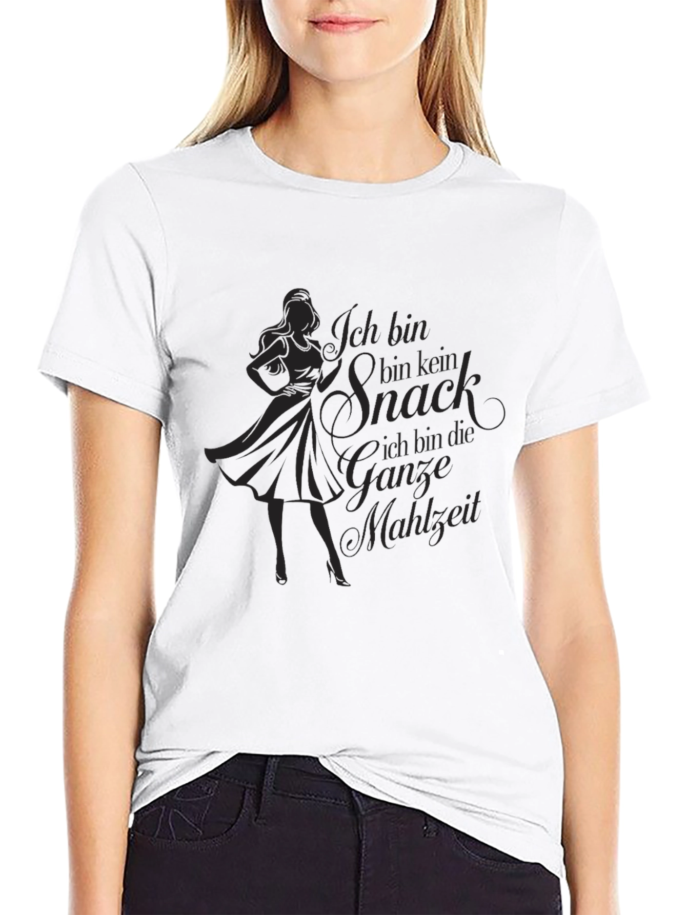 Ich Bin Kein Snack T-Shirt - Black Graphic Tee