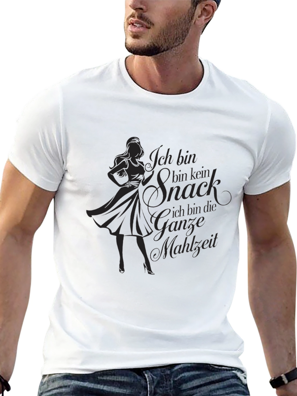 Ich Bin Kein Snack T-Shirt - Black Graphic Tee
