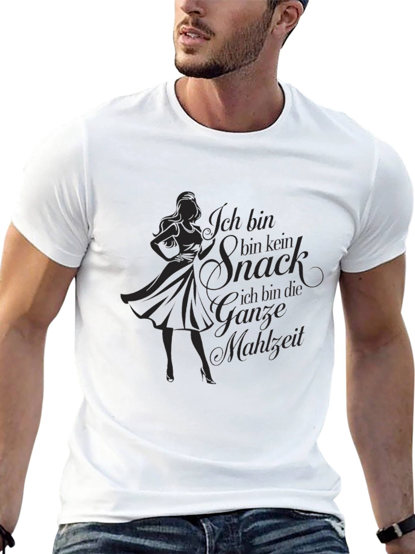 Ich Bin Kein Snack T-Shirt - Black Graphic Tee