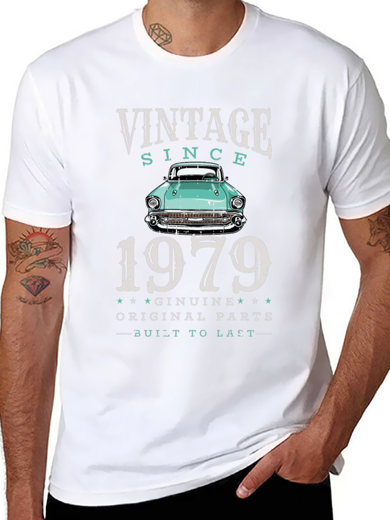 Vintage Since 1979 Car T-Shirt