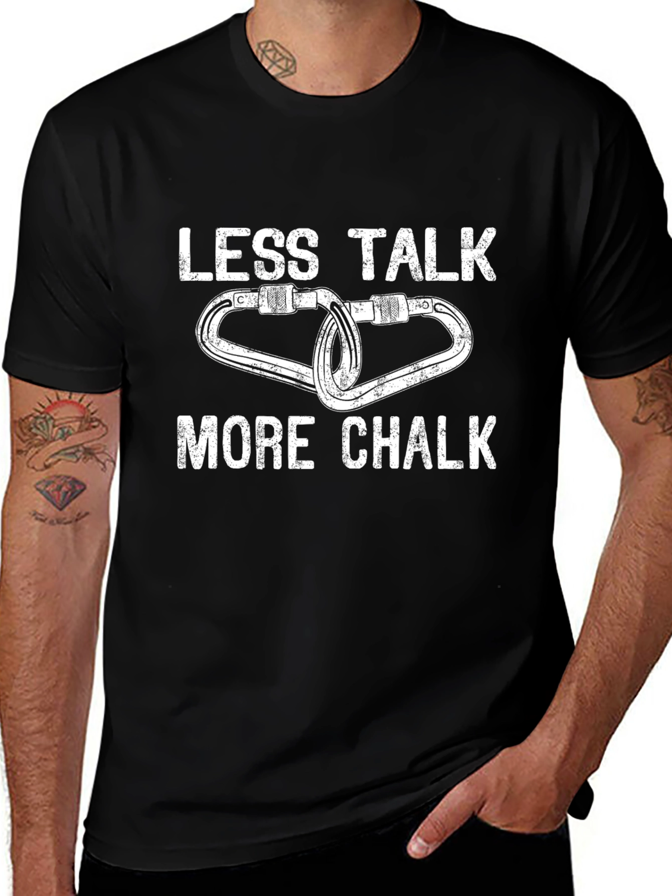 Less Talk More Chalk Climbing T-Shirt