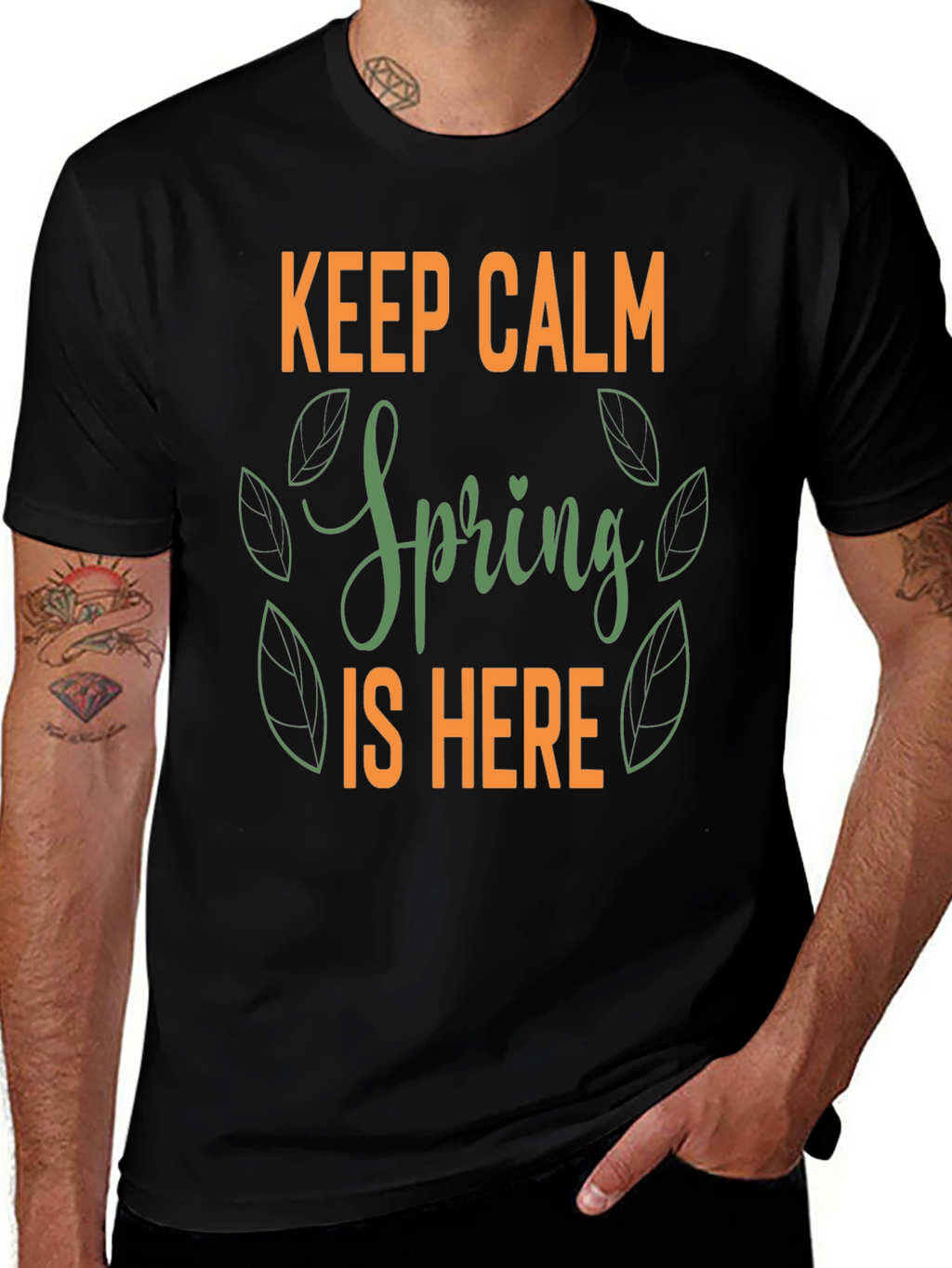 Keep Calm Spring is Here Graphic Tee