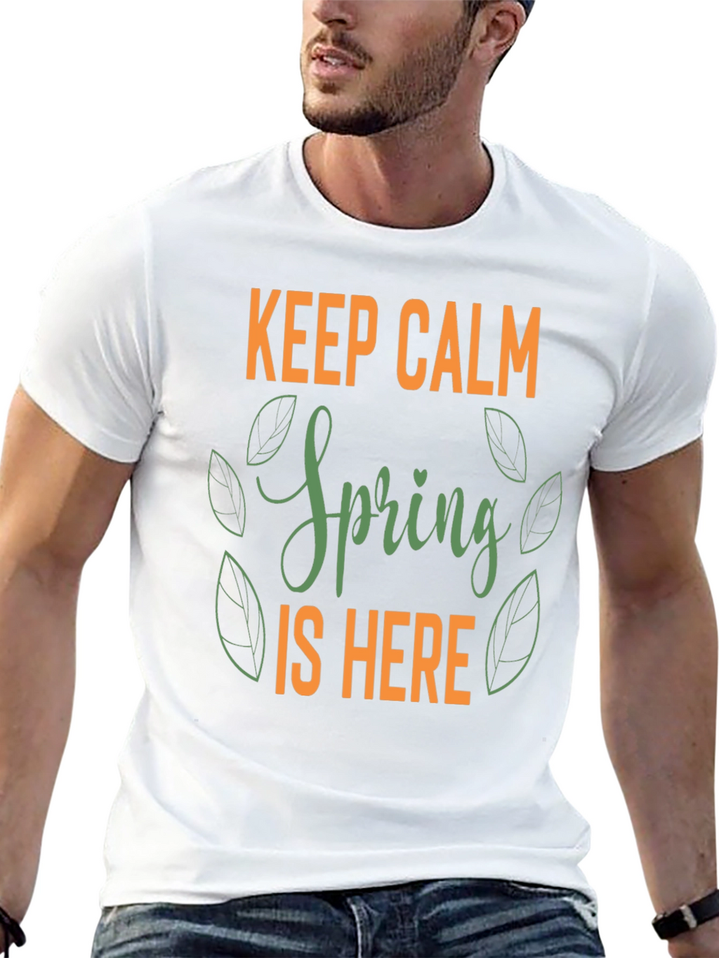 Keep Calm Spring is Here Graphic Tee