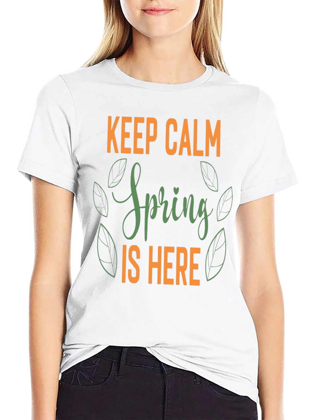 Keep Calm Spring is Here Graphic Tee