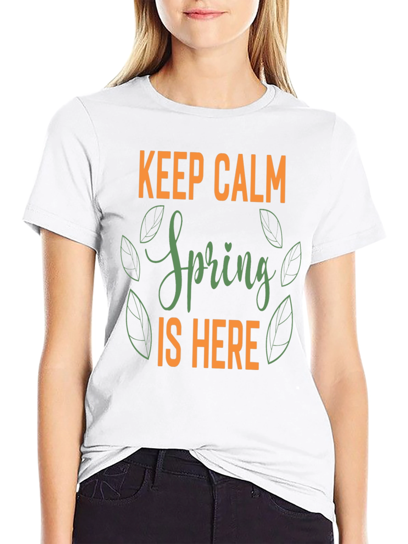 Keep Calm Spring is Here Graphic Tee