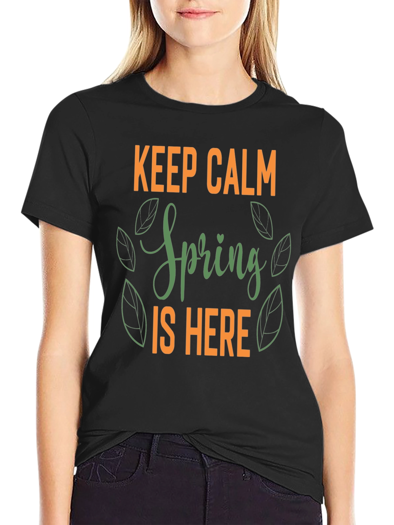 Keep Calm Spring is Here Graphic Tee