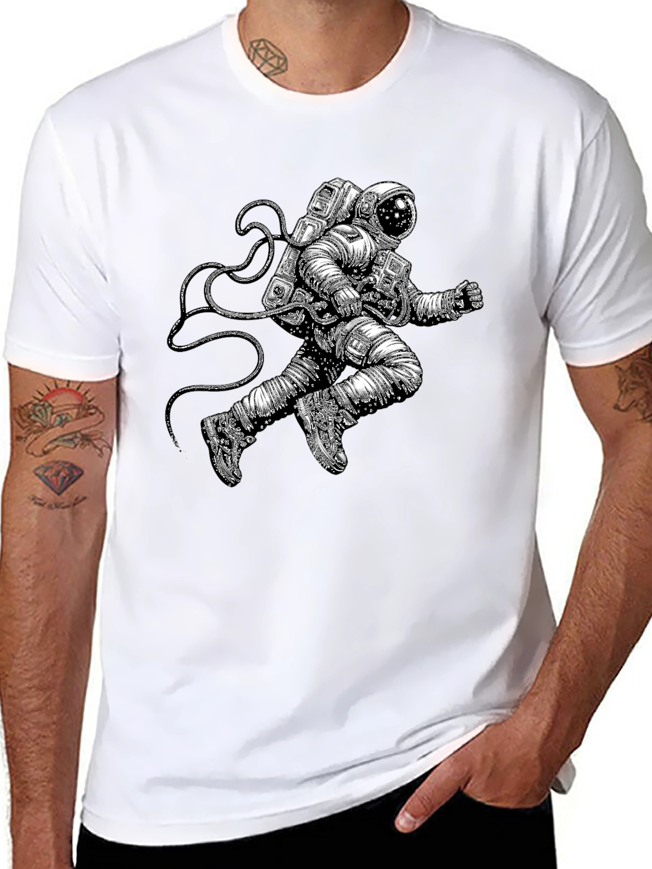 Astronaut Graphic Tee - Space Explorer T-Shirt