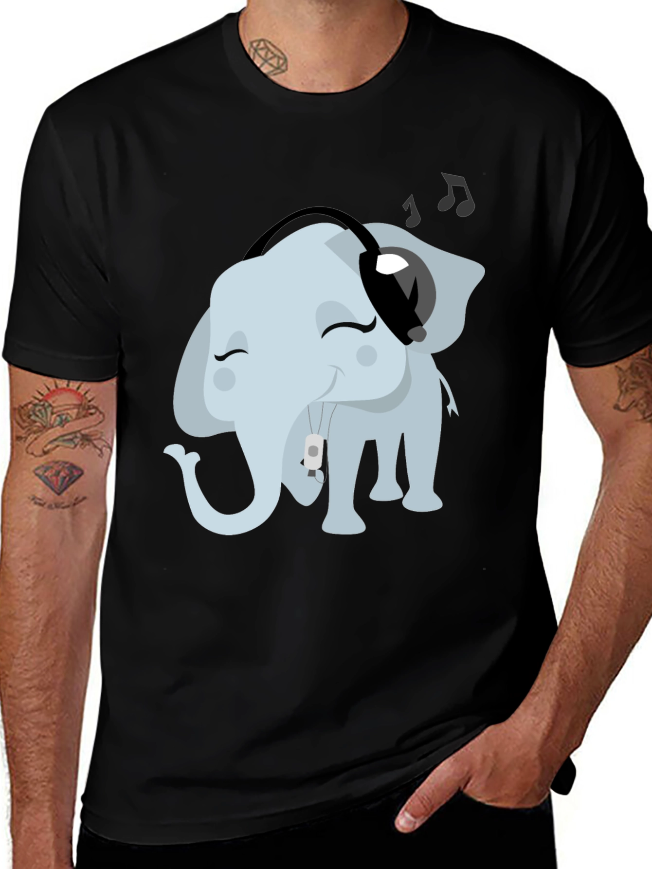 Cool Elephant Tunes T-Shirt