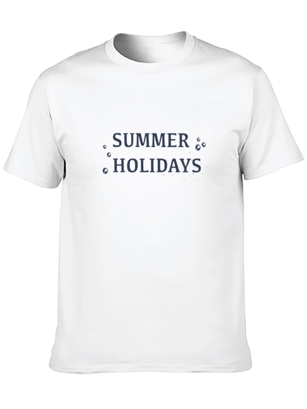 Summer Holidays Black Graphic Tee