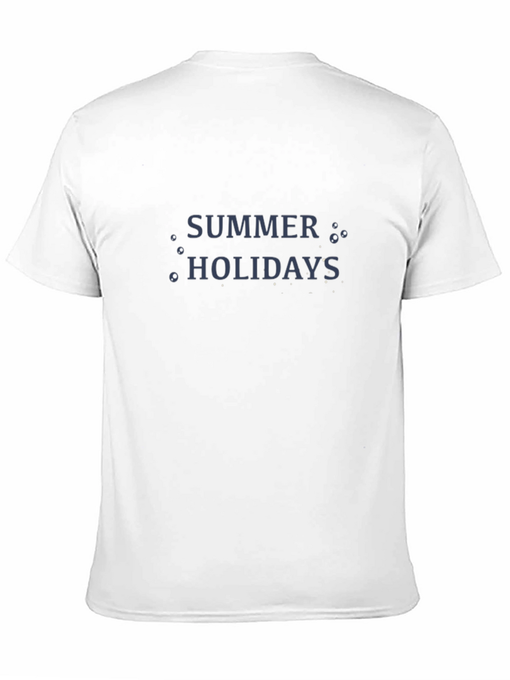 Summer Holidays Black Graphic Tee